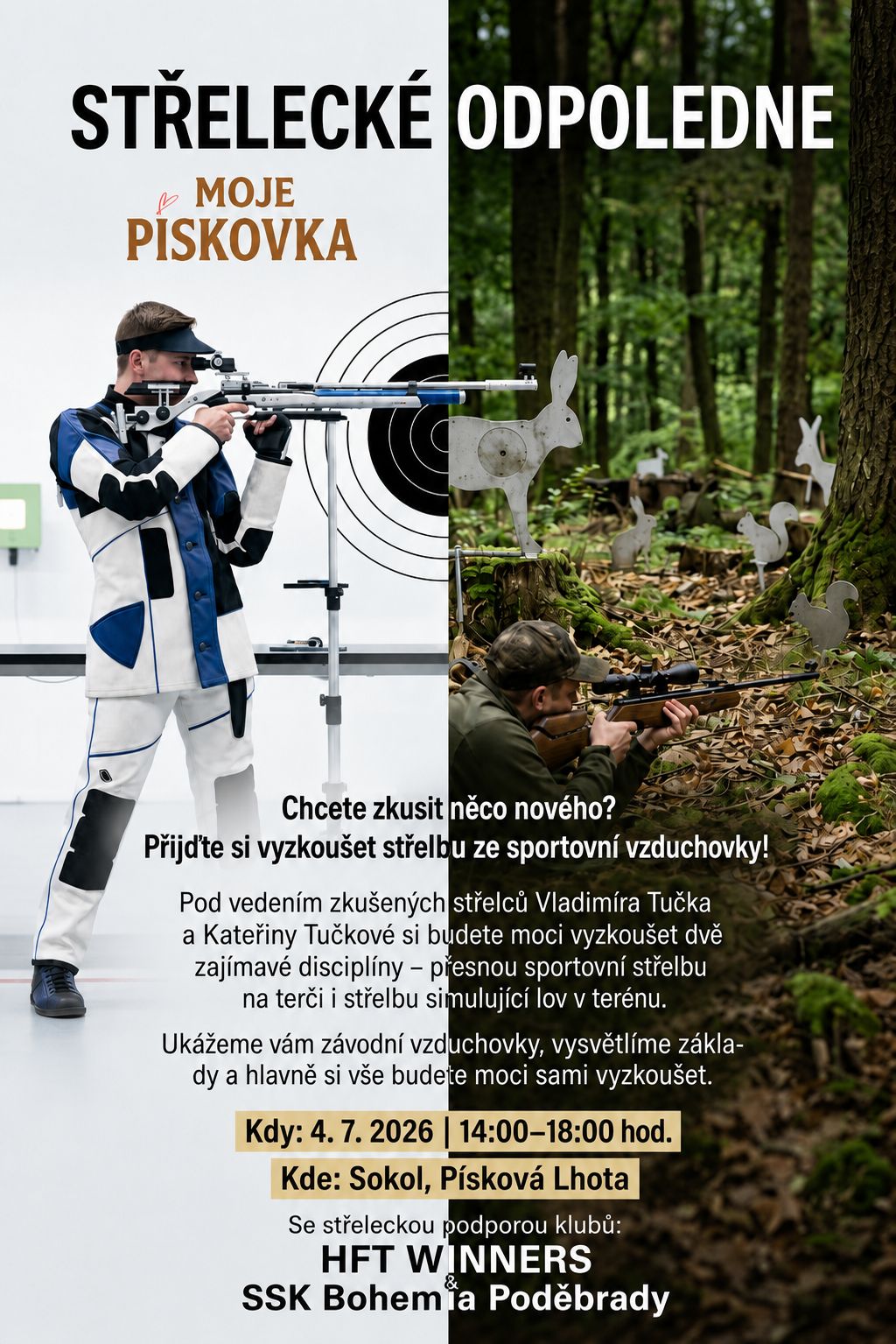 Leták k akci Střelecké odpoledne
